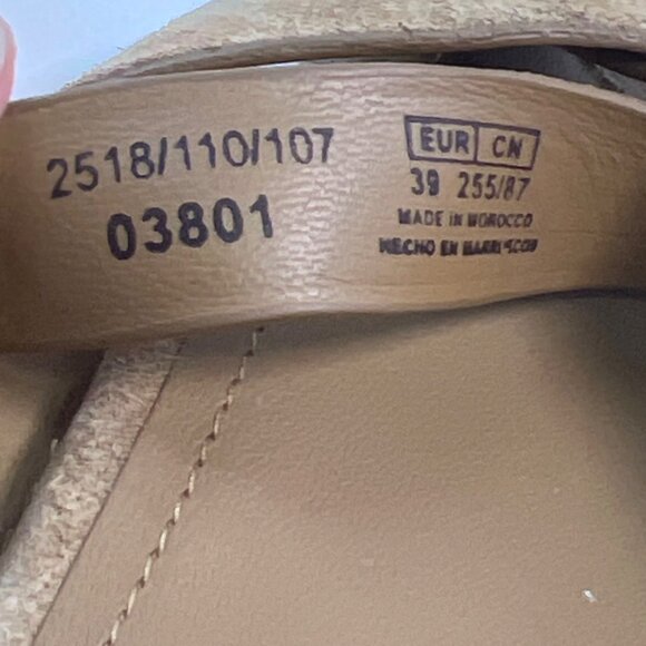 Zara Womens Tan Suede Fisherman Crisscross Flat Sandals Square Toe Size 39 US8 - Picture 5 of 7